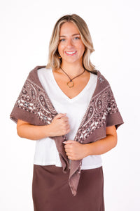 Mocha Bandana Scarf