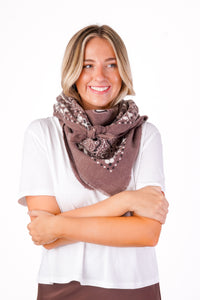 Mocha Bandana Scarf