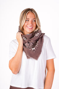 Mocha Bandana Scarf