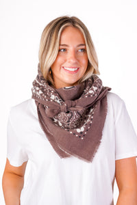 Mocha Bandana Scarf