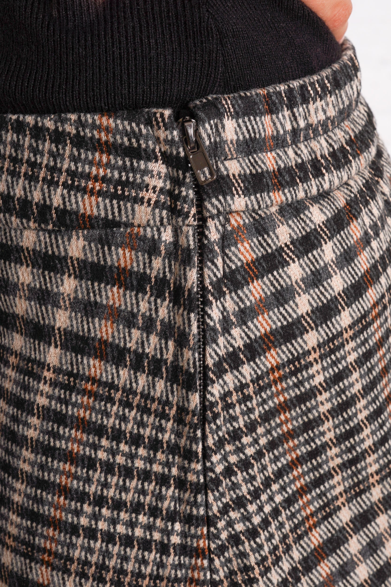 plaid vest and matching skirt 