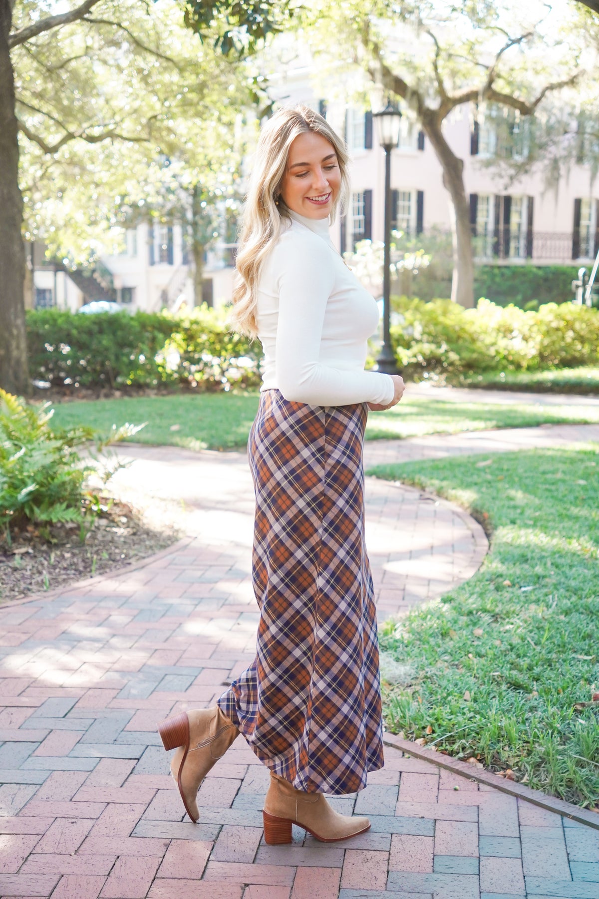 Lorelai Plaid Maxi Skirt