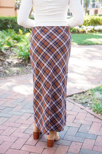 Lorelai Plaid Maxi Skirt