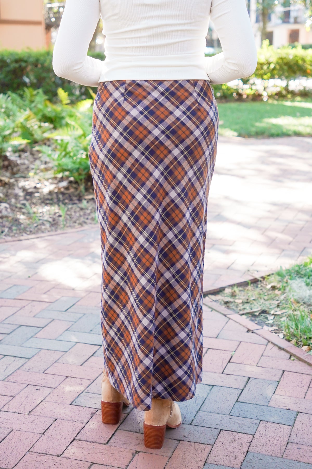 Lorelai Plaid Maxi Skirt