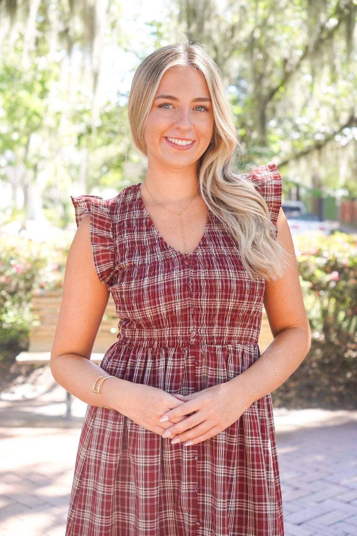 Falling for Plaid Dress
