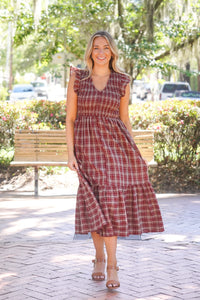Falling for Plaid Dress