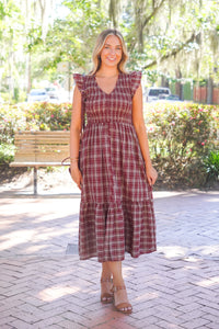 Falling for Plaid Dress