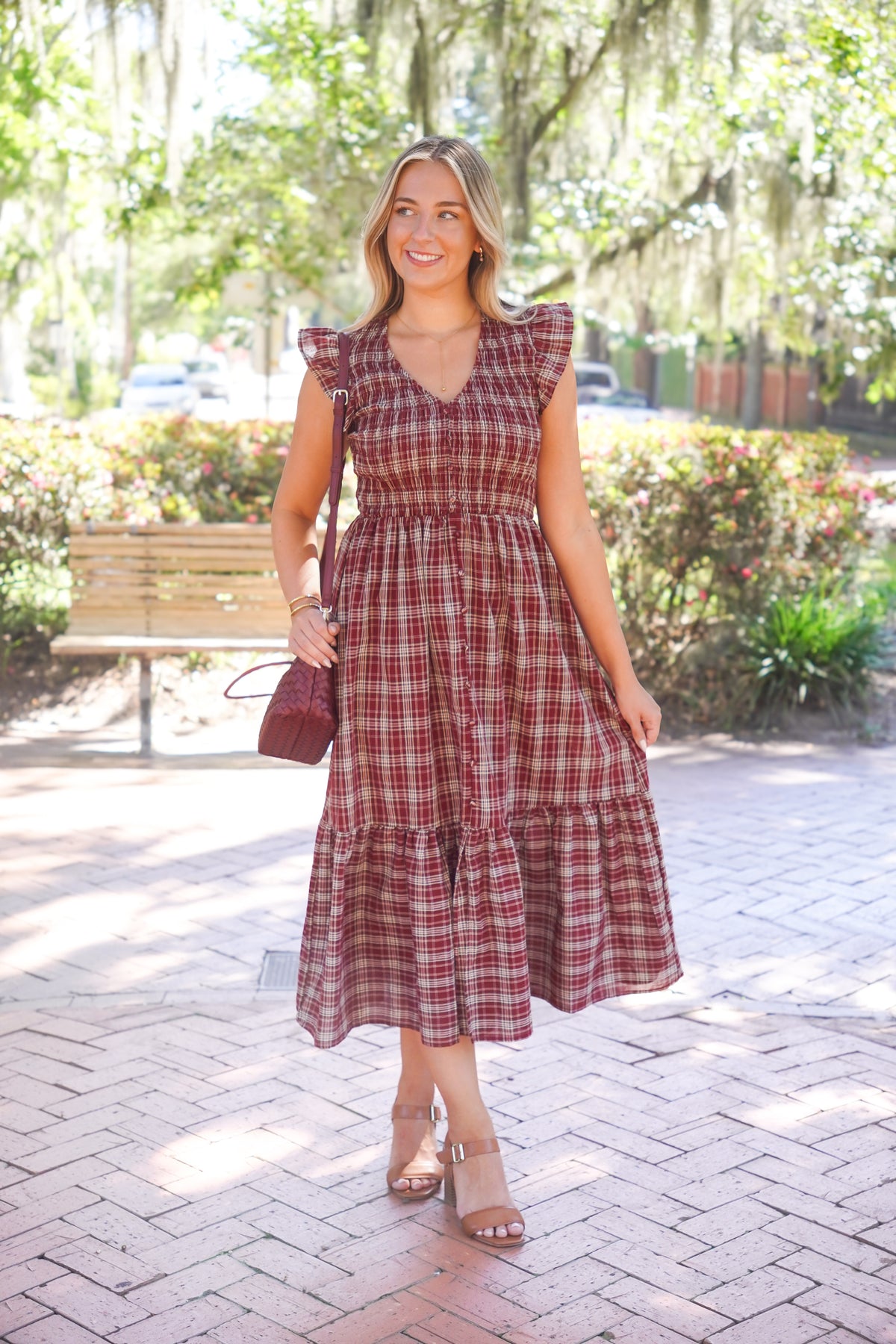 Falling for Plaid Dress