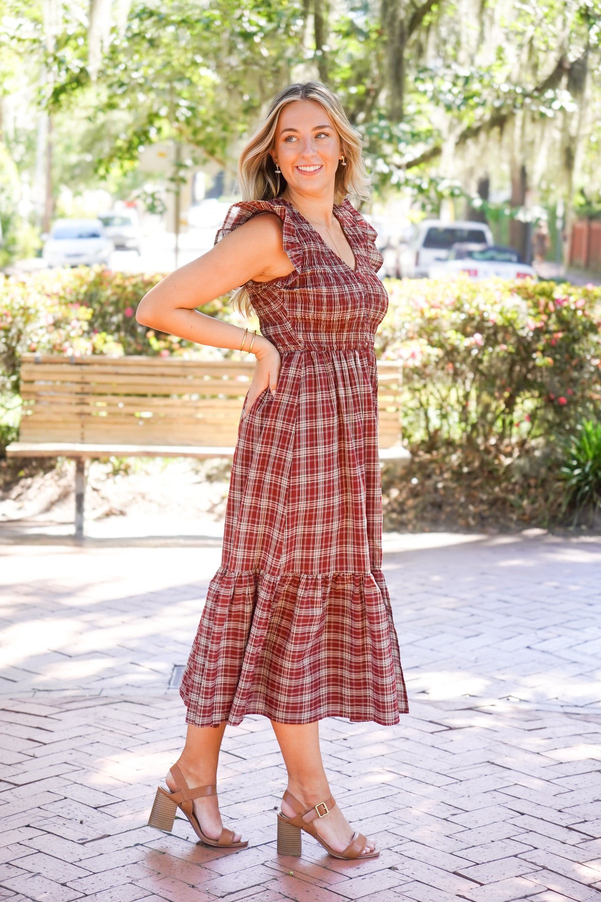 Falling for Plaid Dress