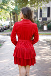 Red Corduroy Dress
