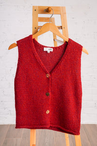 Crimson Shimmer Vest