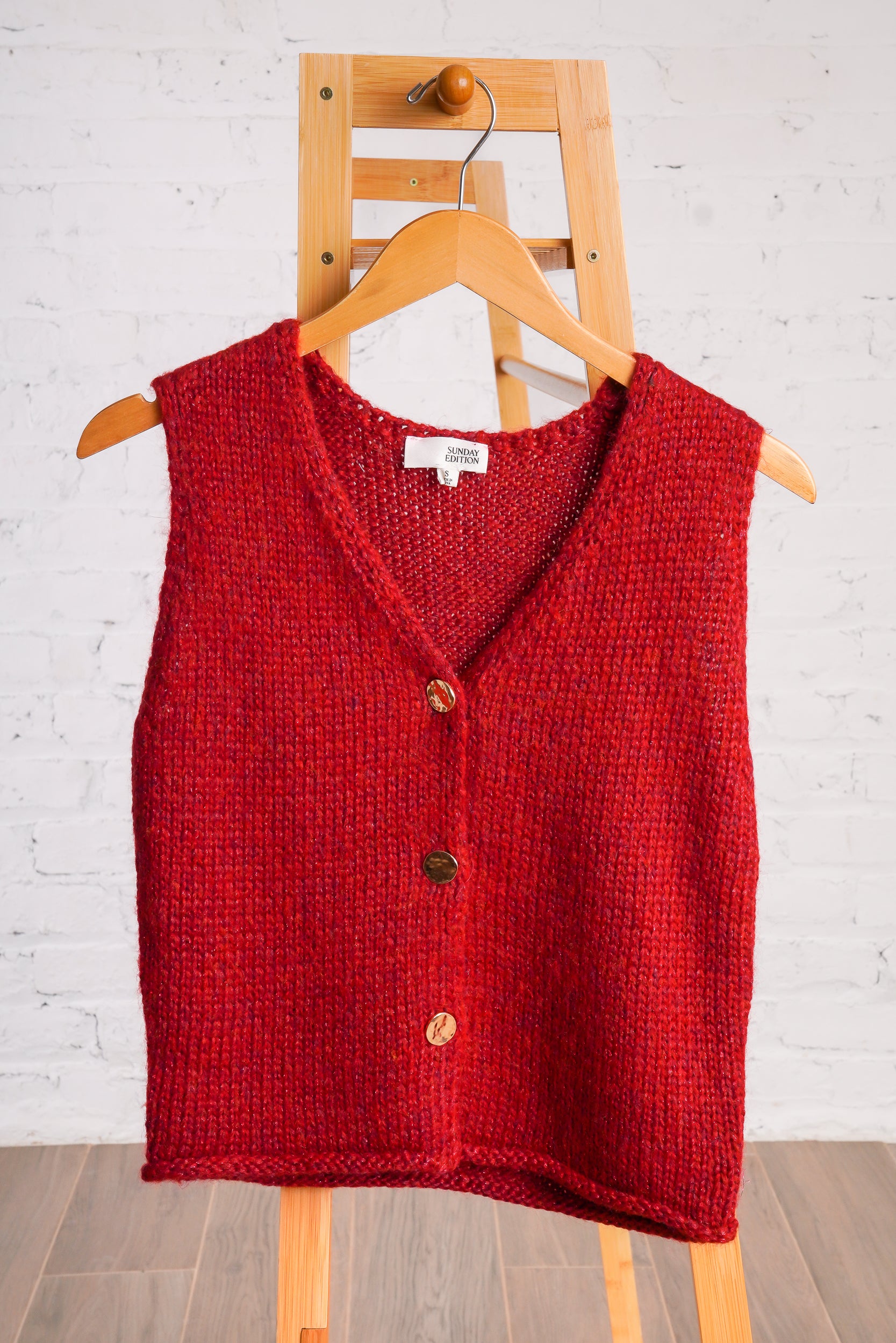 Crimson Shimmer Vest