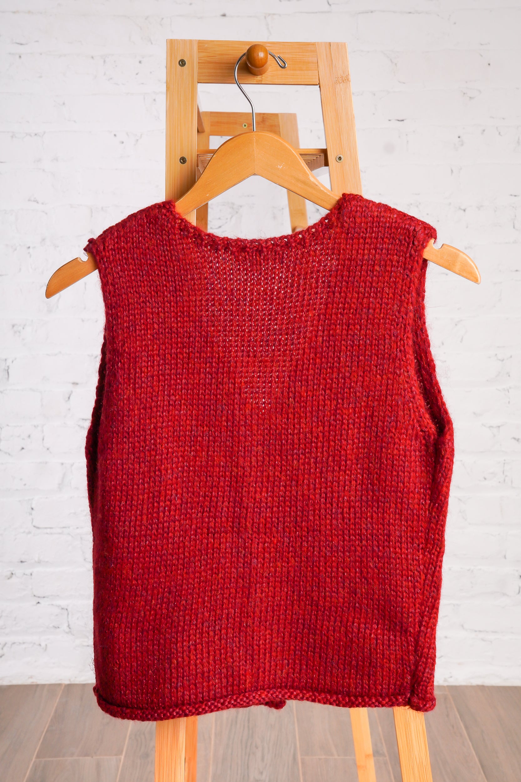 Crimson Shimmer Vest