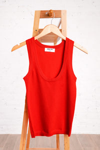 Fired Up Red Knit Tank