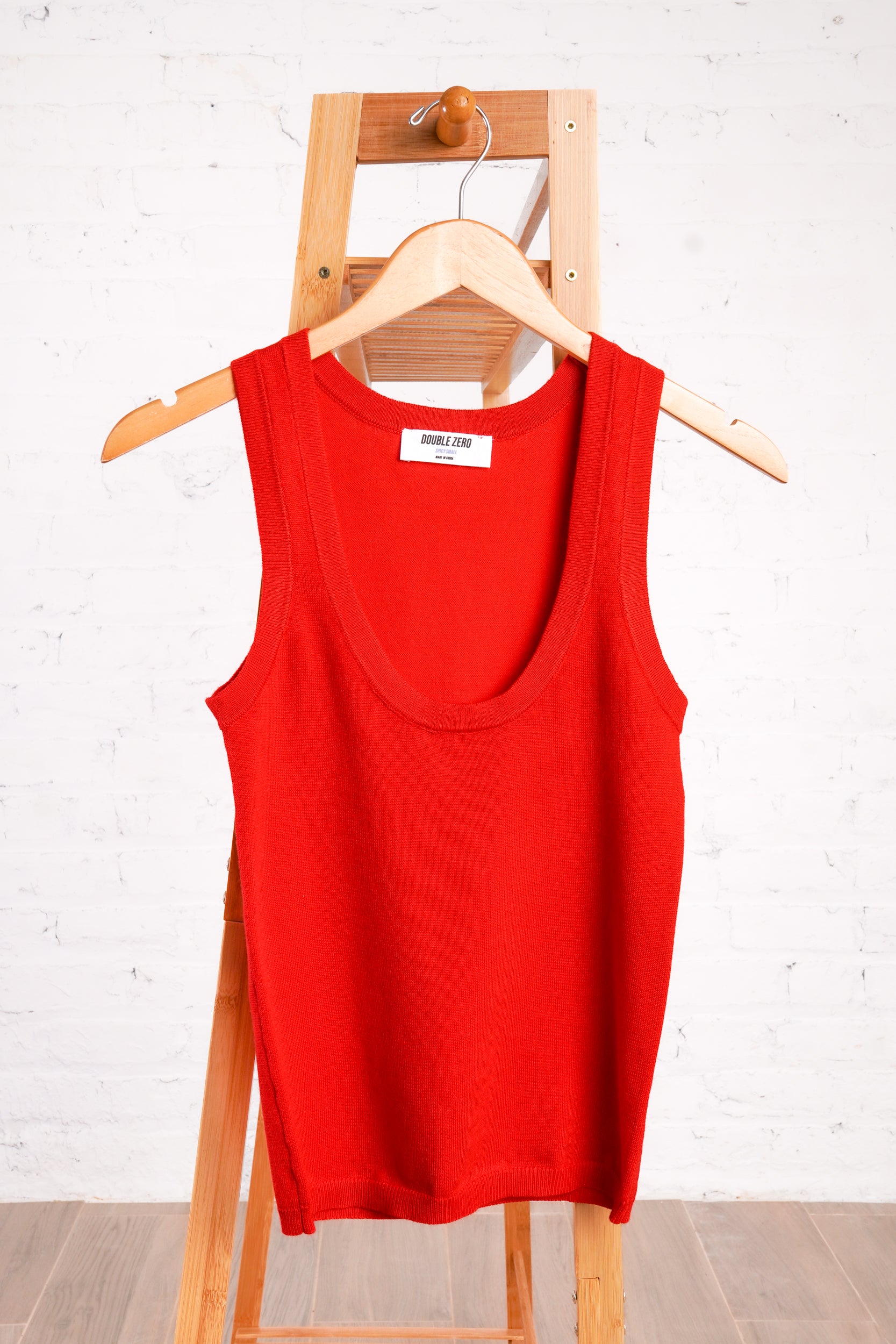 Fired Up Red Knit Tank