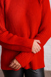 Red Knit Sweater