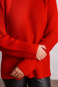 Red Knit Sweater