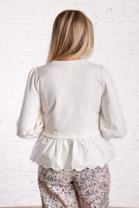 Ivory Muse Peplum