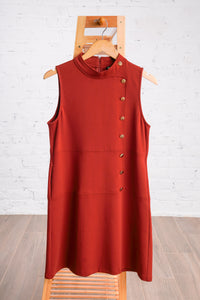 Spiced Up Button Dress