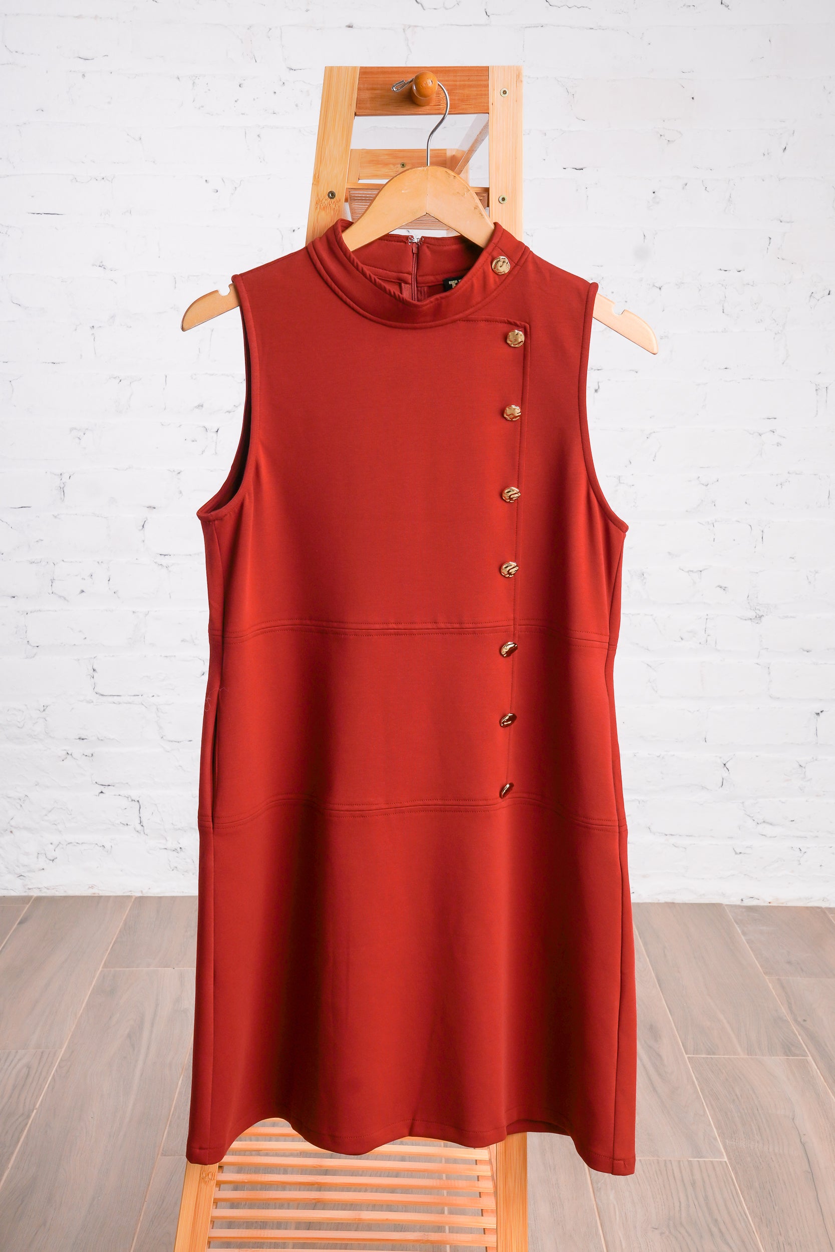 Spiced Up Button Dress