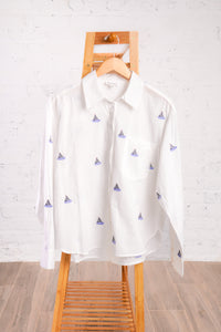 Sailboat Button Down Top