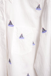 Sailboat Button Down Top