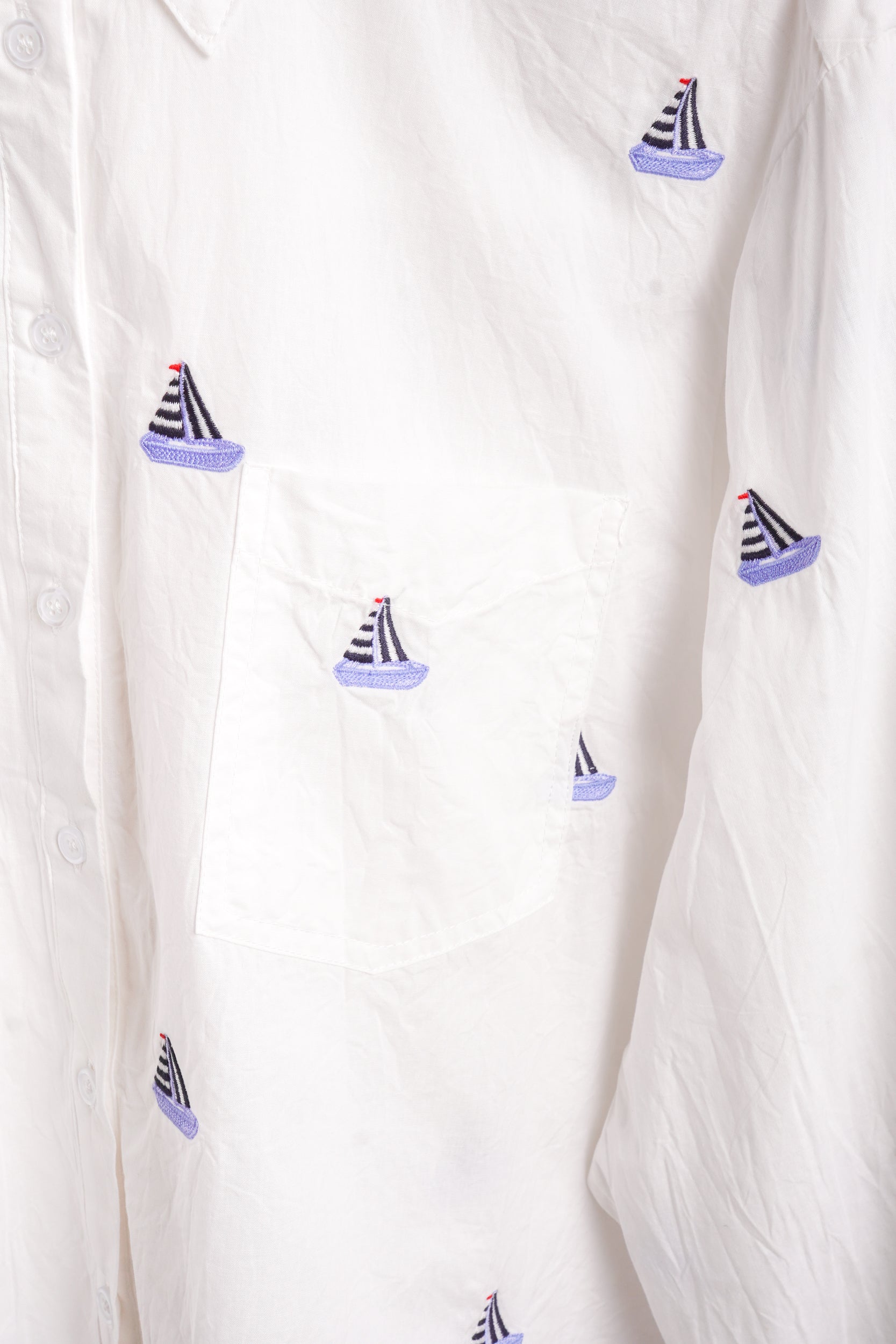 Sailboat Button Down Top