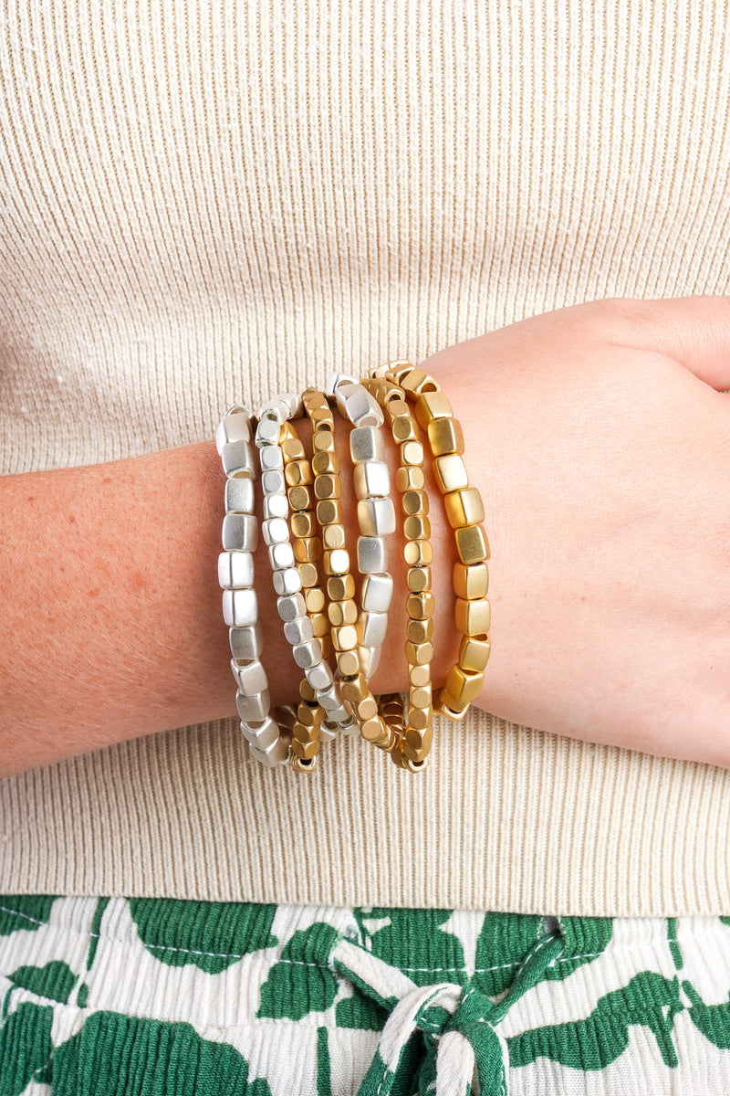 Belle Two Tone Bracelet Set