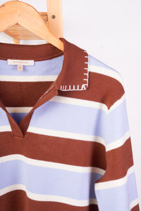 Hadley Stripe Polo Sweater