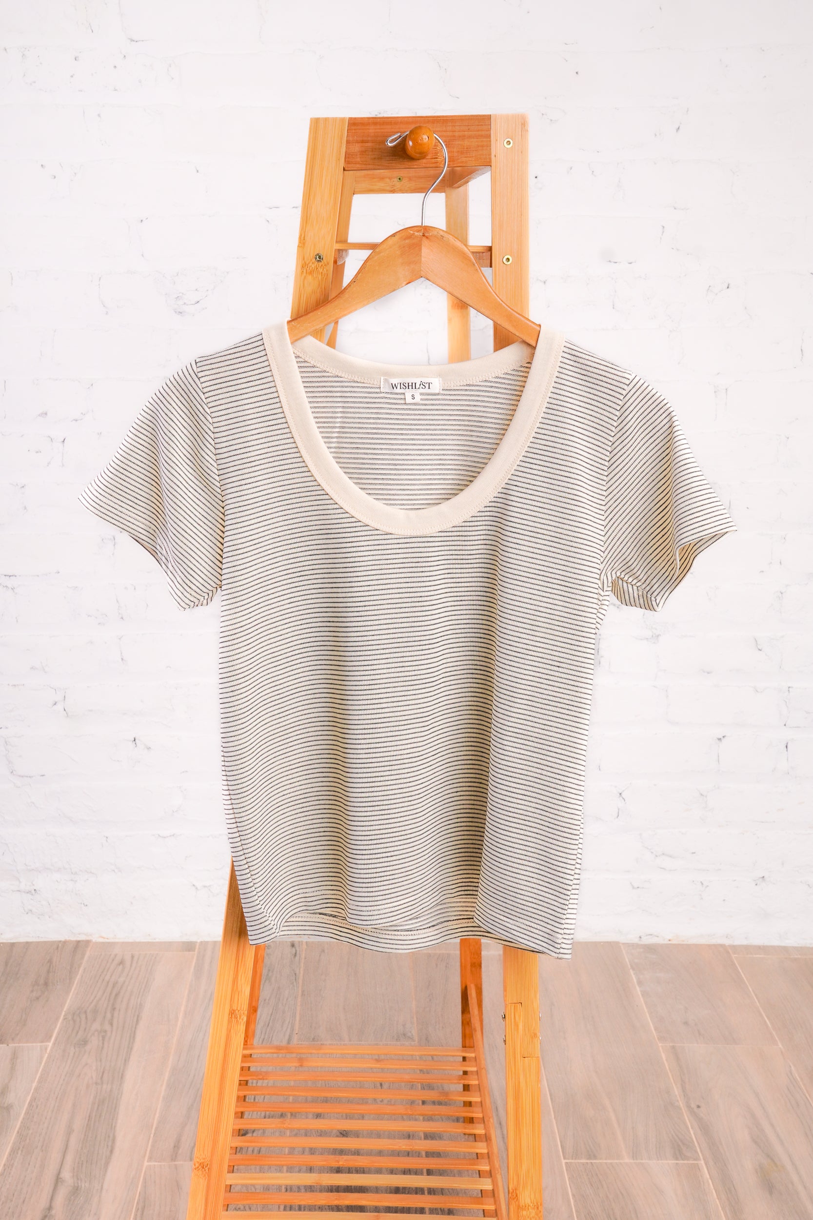 Everyday Essential Black & White Stripe Tee