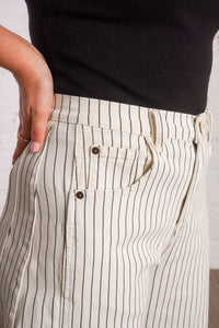 Weekend Wanderer Striped Barrel Jeans