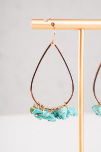 Tidal Treasures Teal Stone Earrings