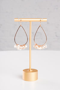 Tidal Treasures White Stone Earrings