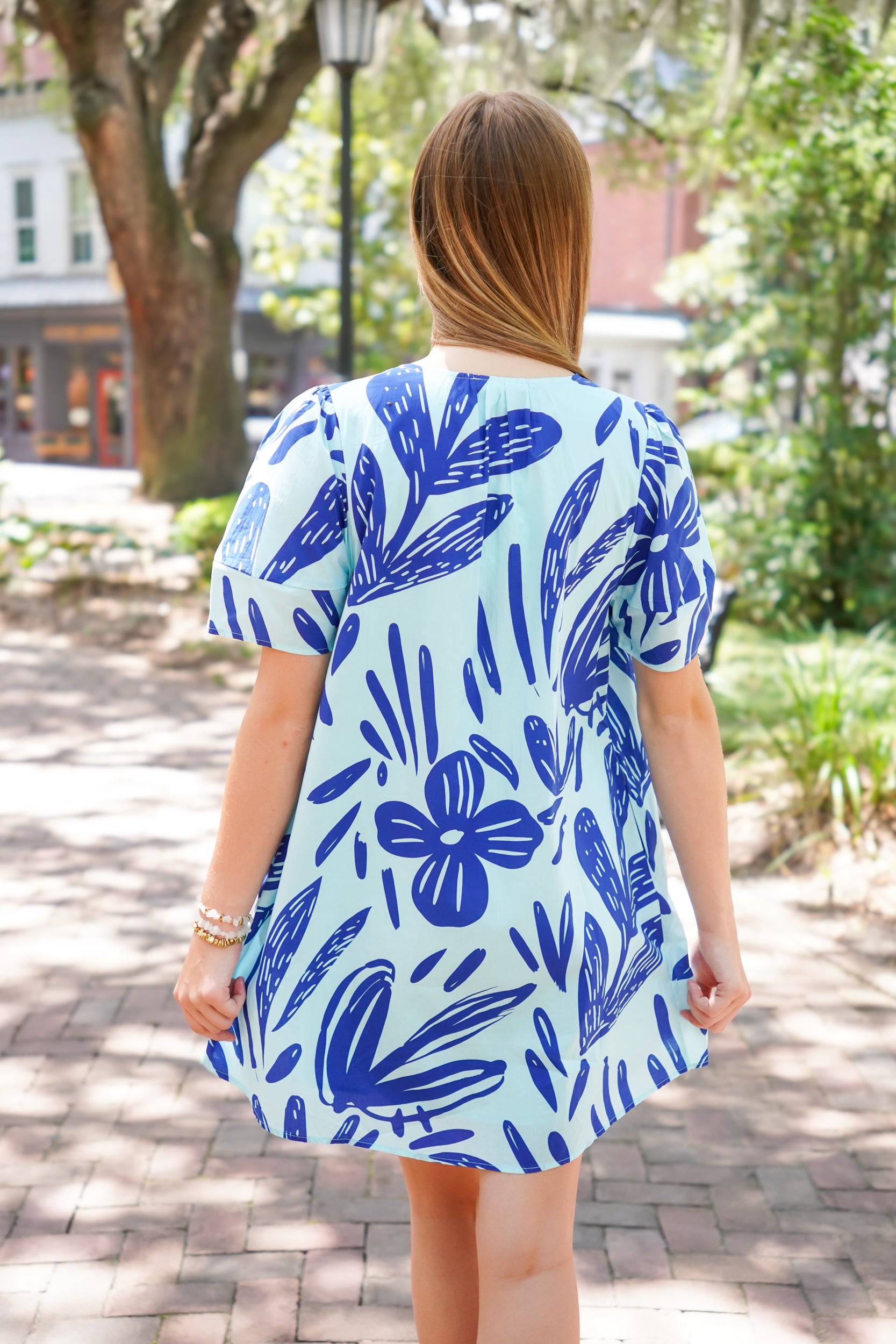 Cape Blue Dress