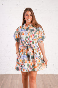 Island Escape Print Dress