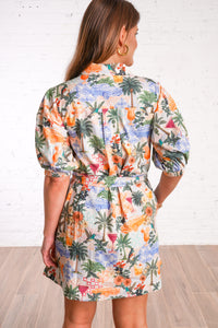 Island Escape Print Dress