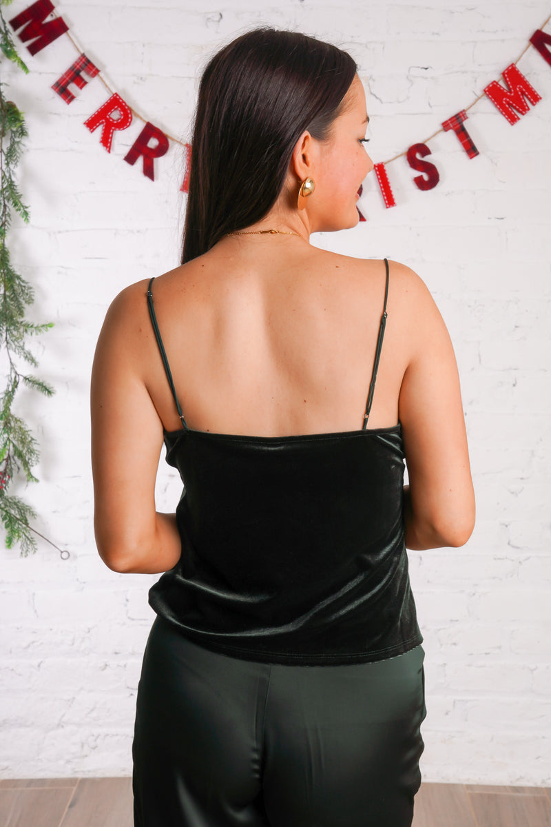 Wintergreen Velvet Top