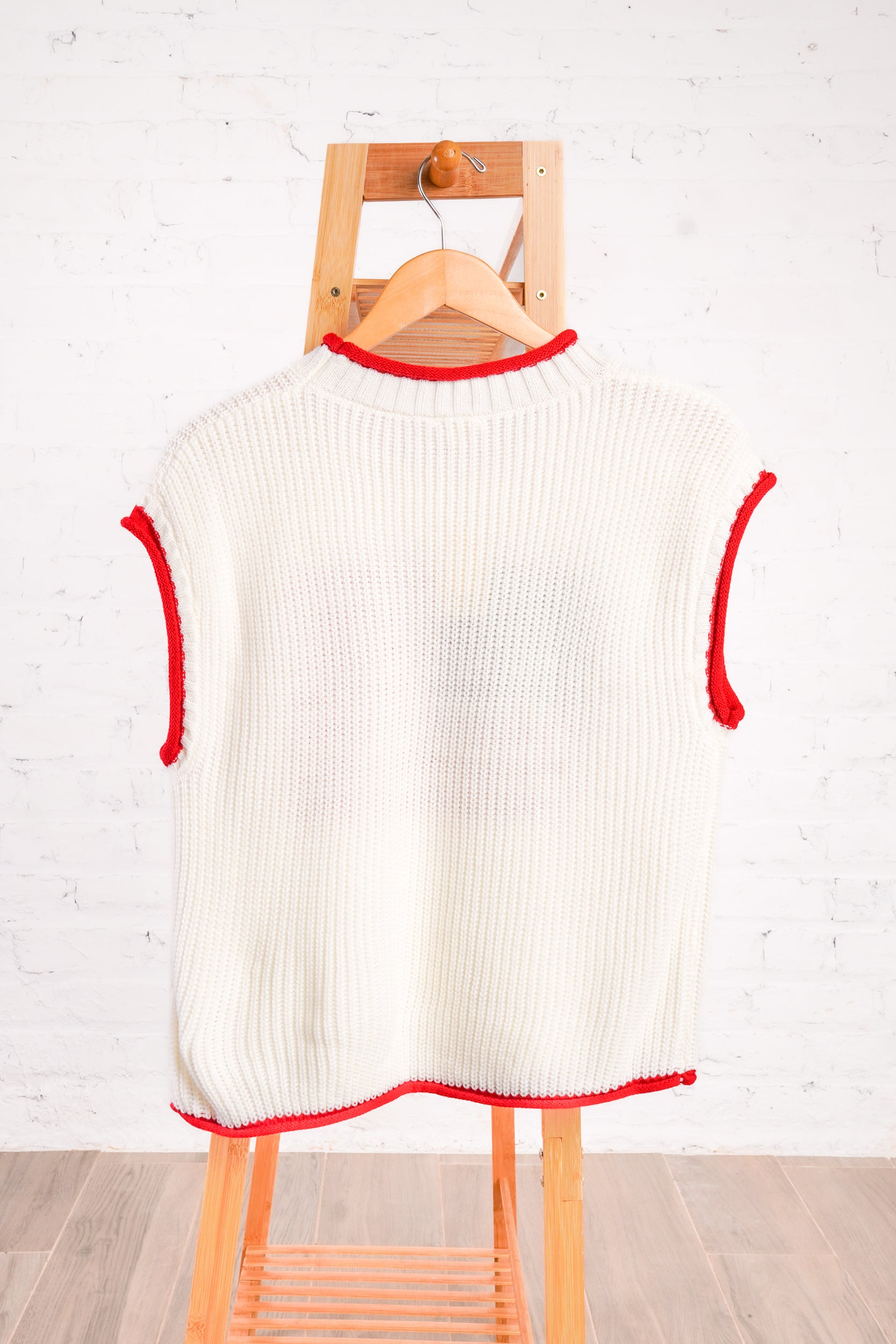 Star Spangled White Flag Sweater